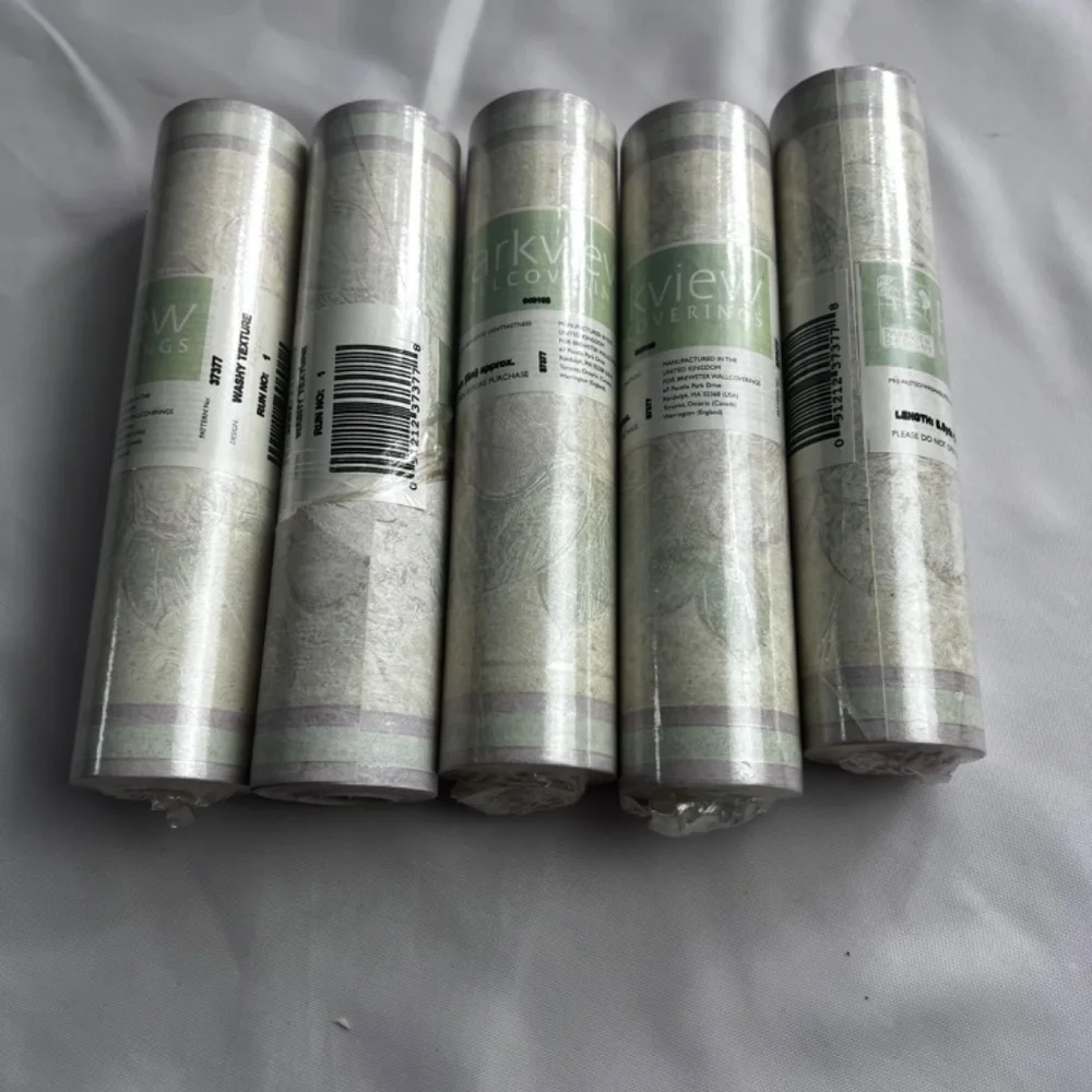 Parkview Wallcoverings Prepasted Washable Wallpaper Rolls Green Texture Pattern